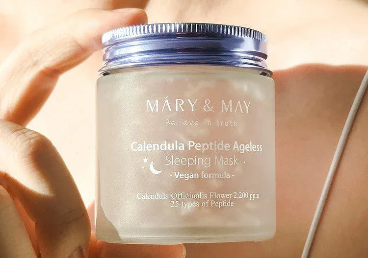 MARY & MAY | Vegan Calendula Peptide Ageless Sleeping Mask - 110 gr - InternationalCosmetic