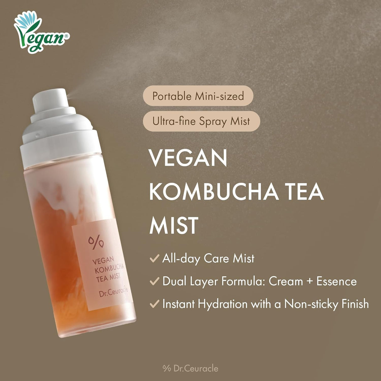 DR. CEURACLE | Vegan Kombucha Tea Glow Mist - 80ml