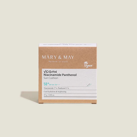 MARY & MAY | Vegan Niacinamide Panthenol Sun Cushion SPF50+ - 25 gr
