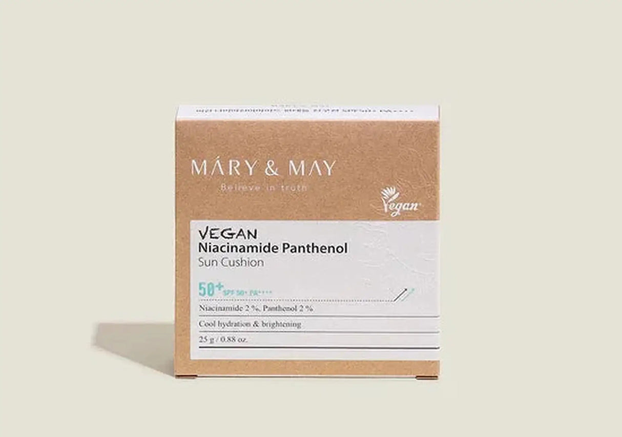 MARY & MAY | Vegan Niacinamide Panthenol Sun Cushion SPF50+ - 25 gr