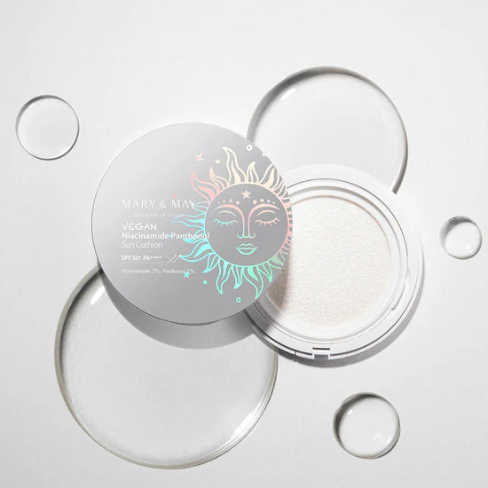 MARY & MAY | Vegan Niacinamide Panthenol Sun Cushion SPF50+ - 25 gr