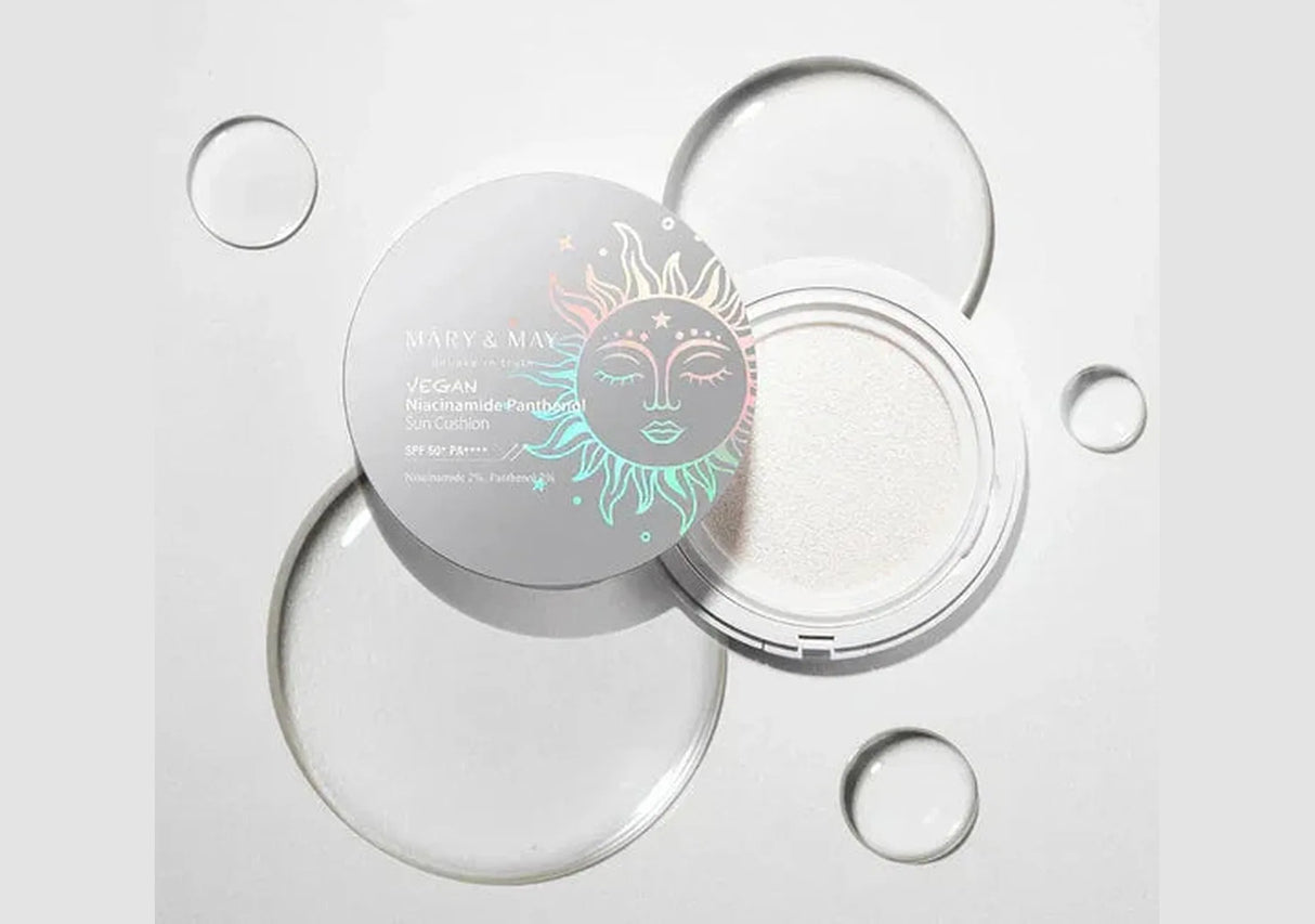 MARY & MAY | Vegan Niacinamide Panthenol Sun Cushion SPF50+ - 25 gr
