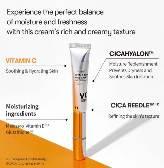 VT COSMETICS | Reedle Shot Vita-Light Eye Cream - 15ml