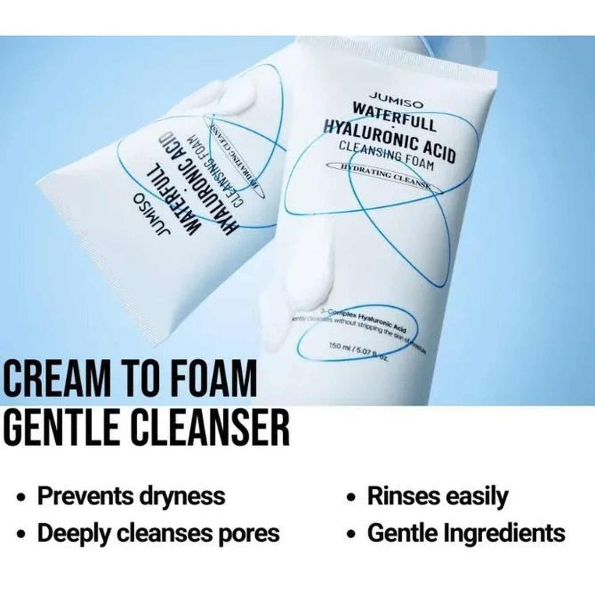 JUMISO | Waterfull Hyaluronic Acid Cleansing Foam Mini - 20 ml - InternationalCosmetic