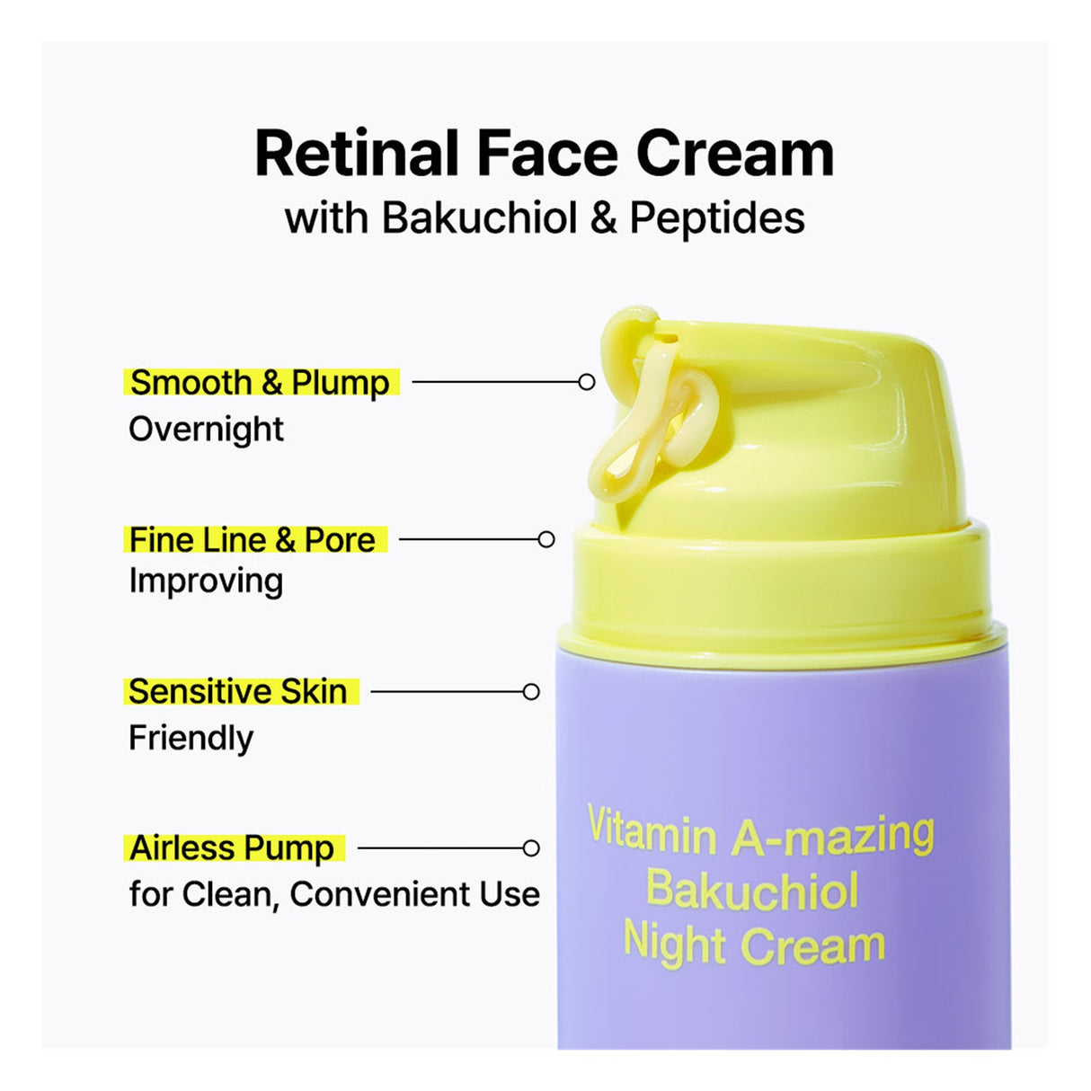 BY WISHTREND | Vitamin A-mazing Bakuchiol Night Cream - 30g