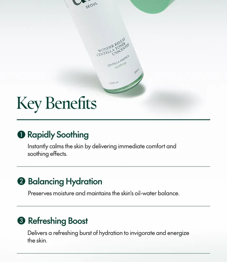 PURITO | Wonder Releaf Centella Toner Unscented - 200ml - InternationalCosmetic