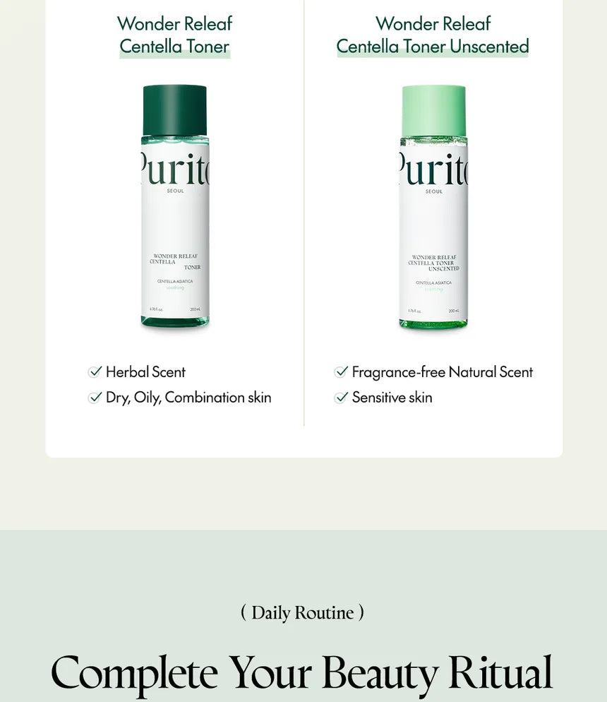 PURITO | Wonder Releaf Centella Toner Unscented - 200ml