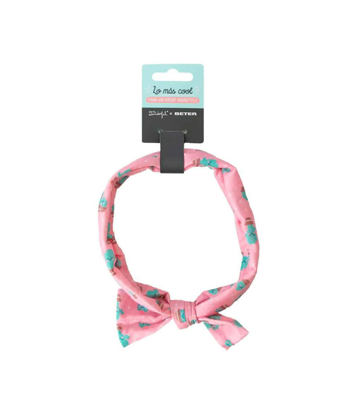 BETER | Bandeaux Elástico con Lazo Estampado Cactus - InternationalCosmetic