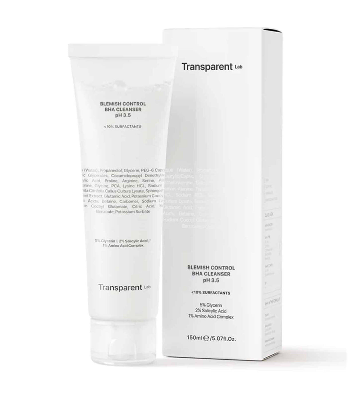 Blemish Control BHA Cleanser PH 3.5 de Transparent Lab
