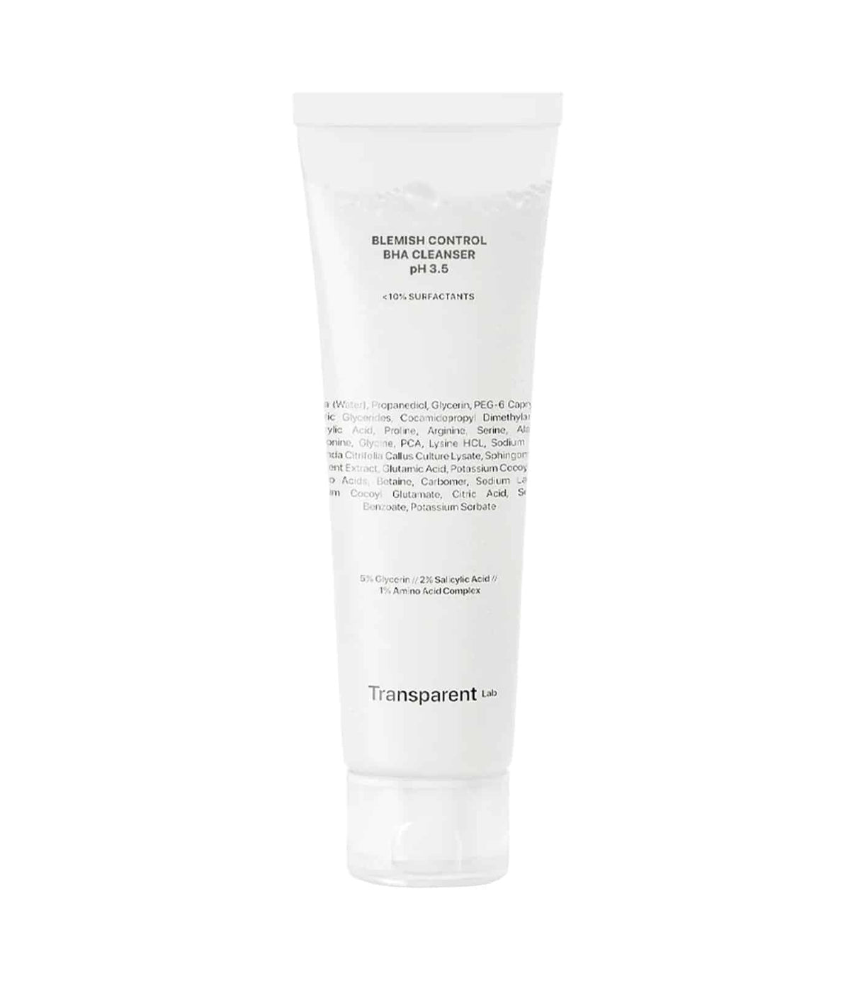 TRANSPARENT LAB | Blemish Control BHA Cleanser PH 3.5 - 150ml - InternationalCosmetic