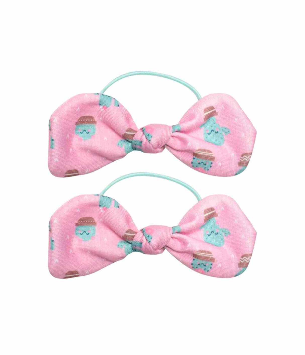 Coleteros Elásticos con Lazo Estampado Cactus (2 unidades) de Beter