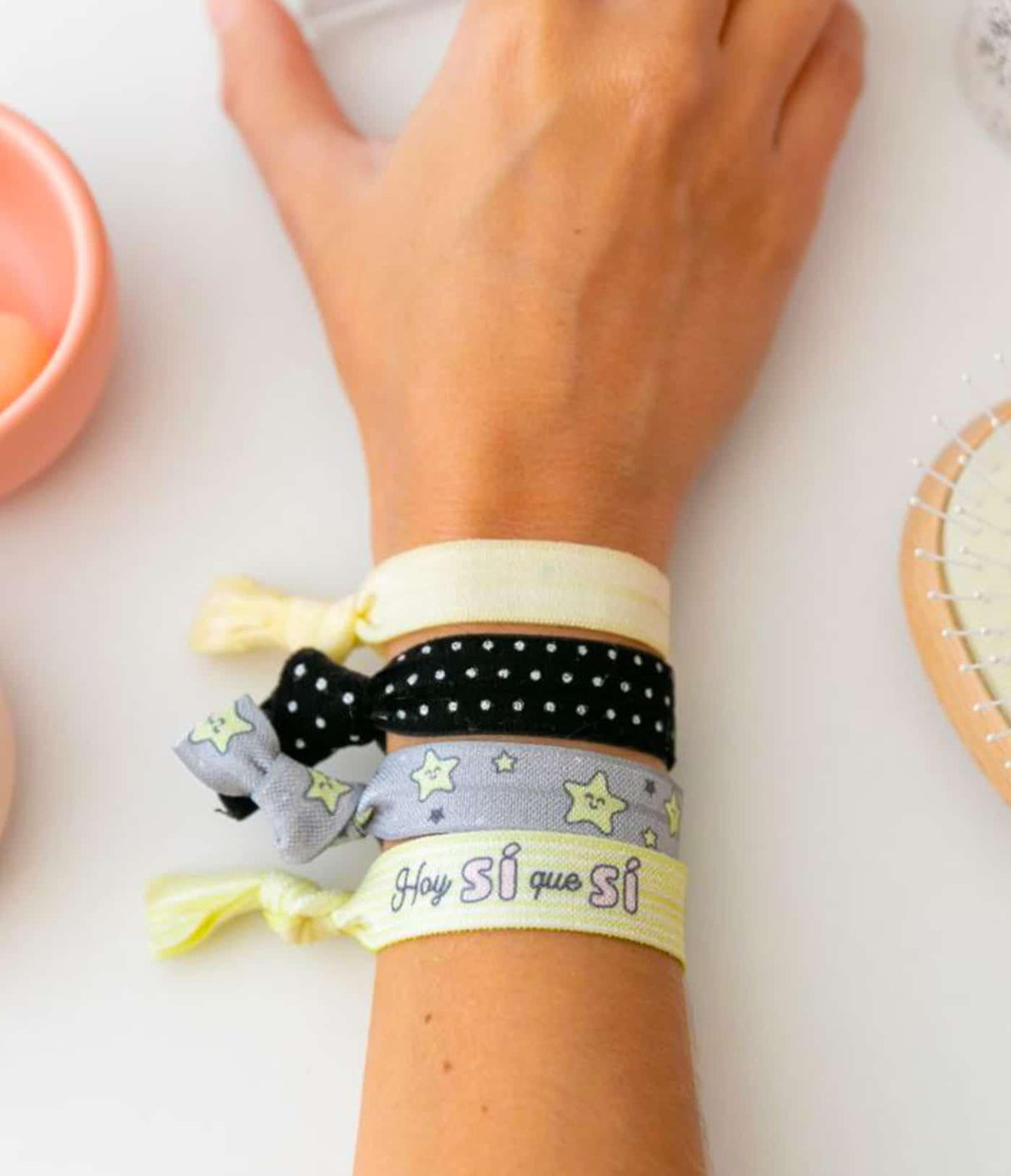 BETER | Coleteros de Tela con Nudo Stars (4 unidades) - InternationalCosmetic