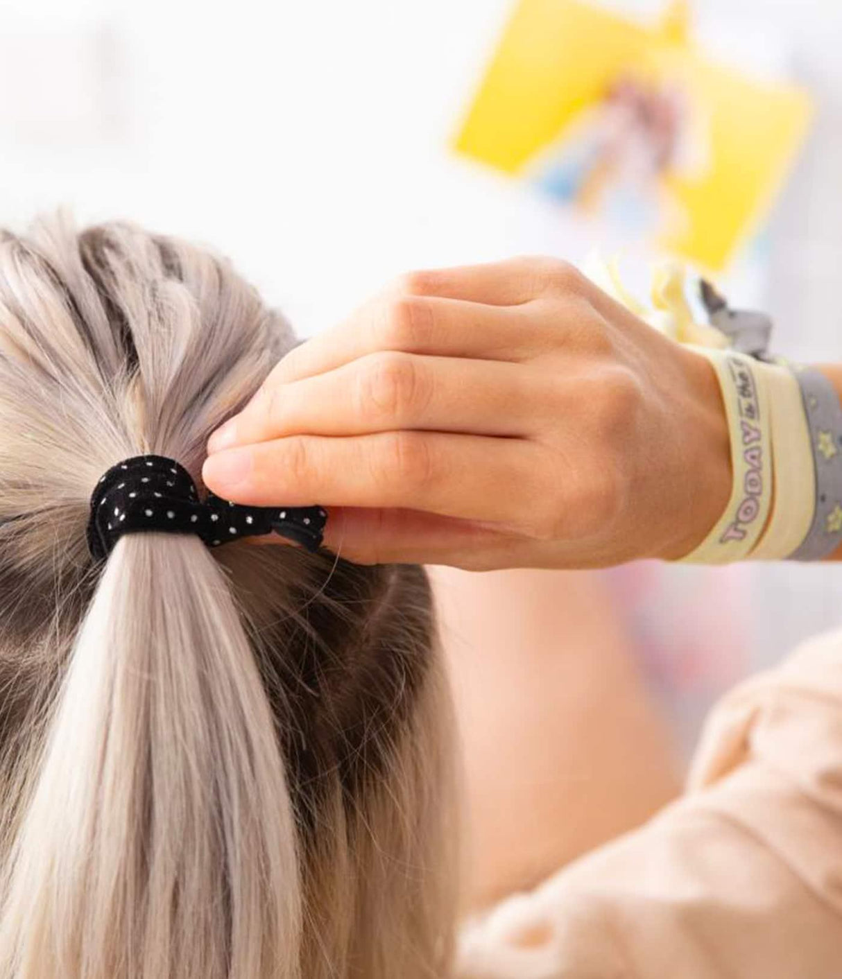 BETER | Coleteros de Tela con Nudo Stars (4 unidades) - InternationalCosmetic