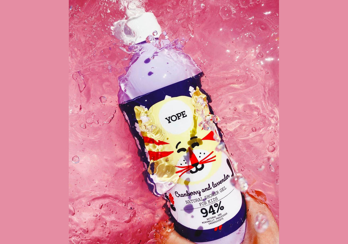 YOPE | Cranberry and Lavender Natural Shower Gel for Kids - 400ml