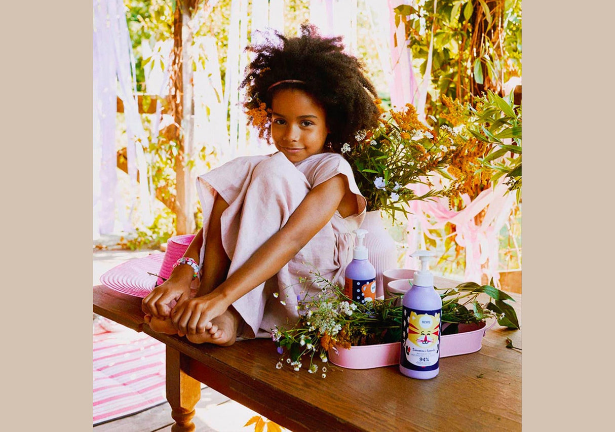 YOPE | Cranberry and Lavender Natural Shower Gel for Kids - 400ml