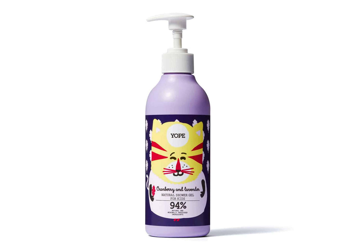 YOPE | Cranberry and Lavender Natural Shower Gel for Kids - 400ml