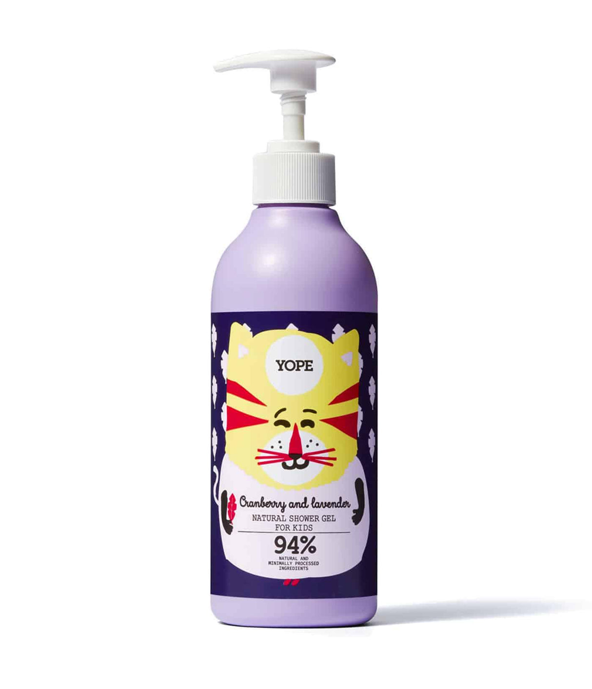 YOPE | Cranberry and Lavender Natural Shower Gel for Kids - 400ml - InternationalCosmetic