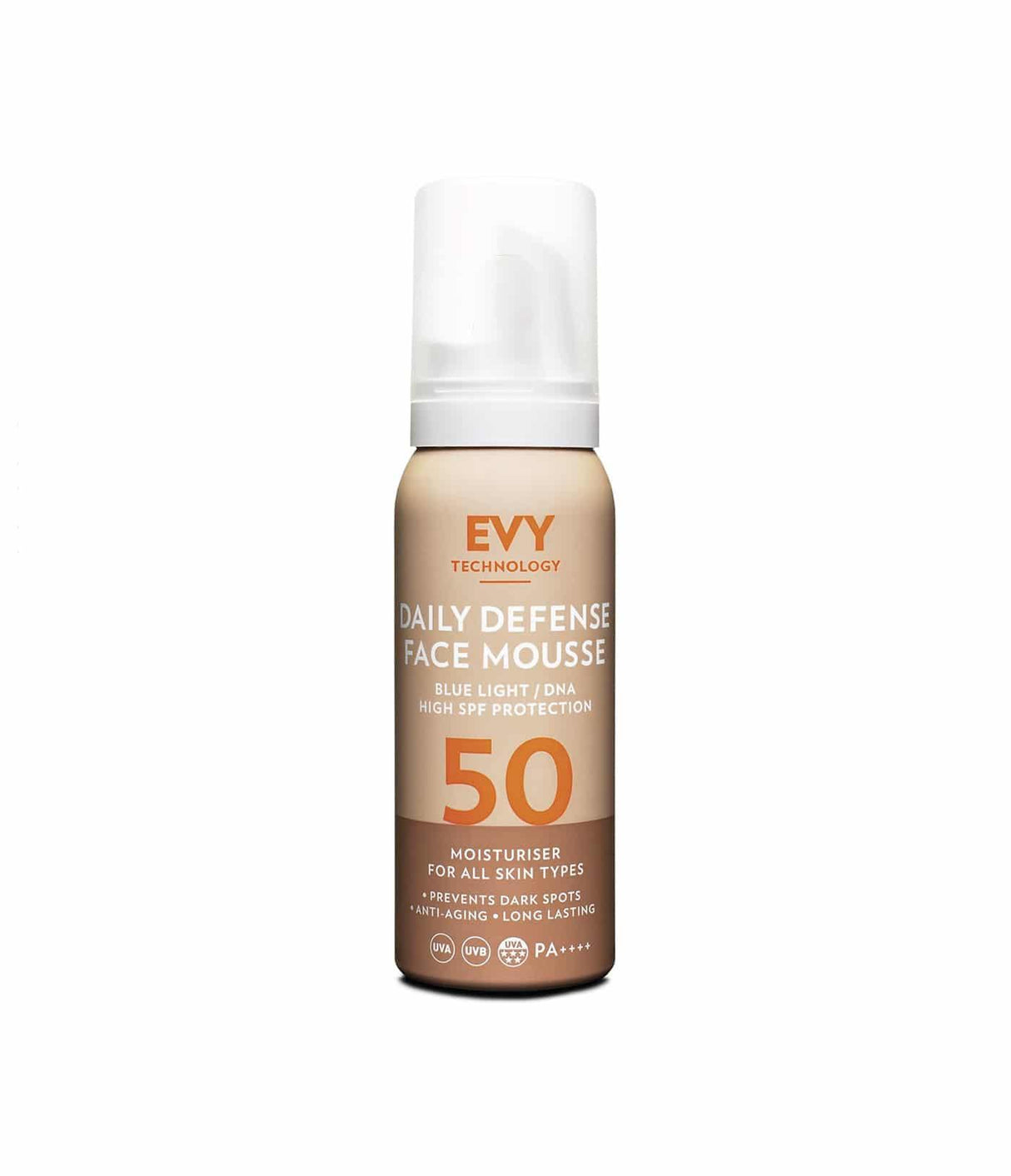 EVY TECHNOLOGY | Daily Defense Face Mousse SPF50 - 75ml - InternationalCosmetic