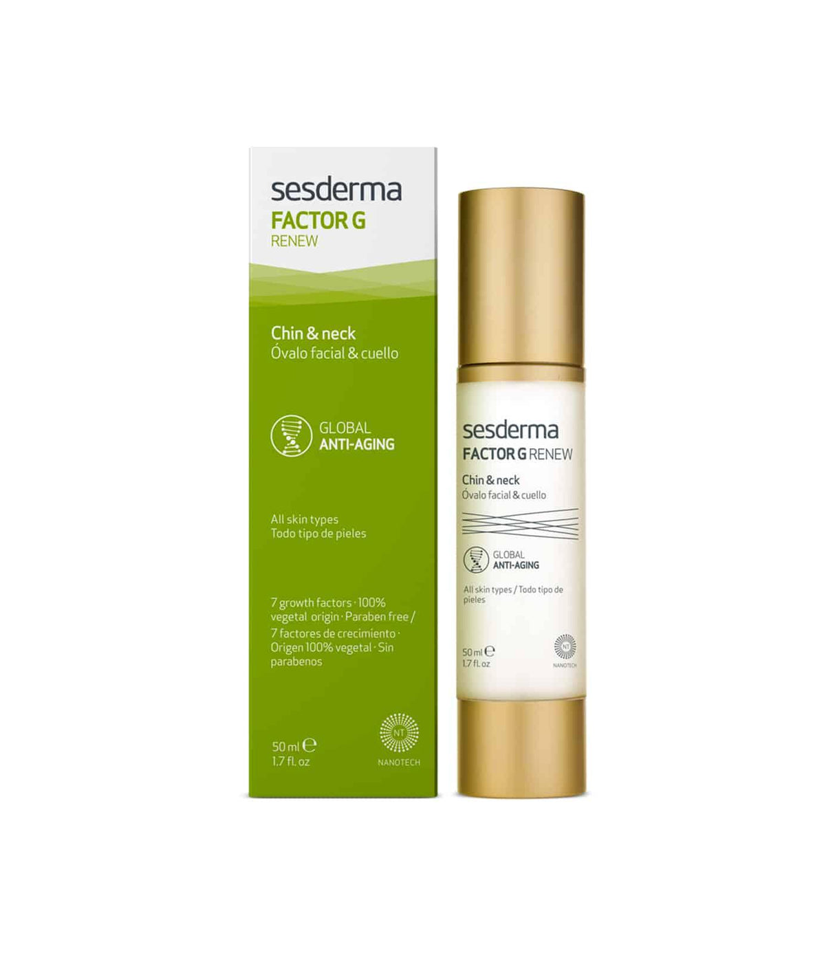 SESDERMA | Factor G Renew Chin & Neck - 50ml - InternationalCosmetic