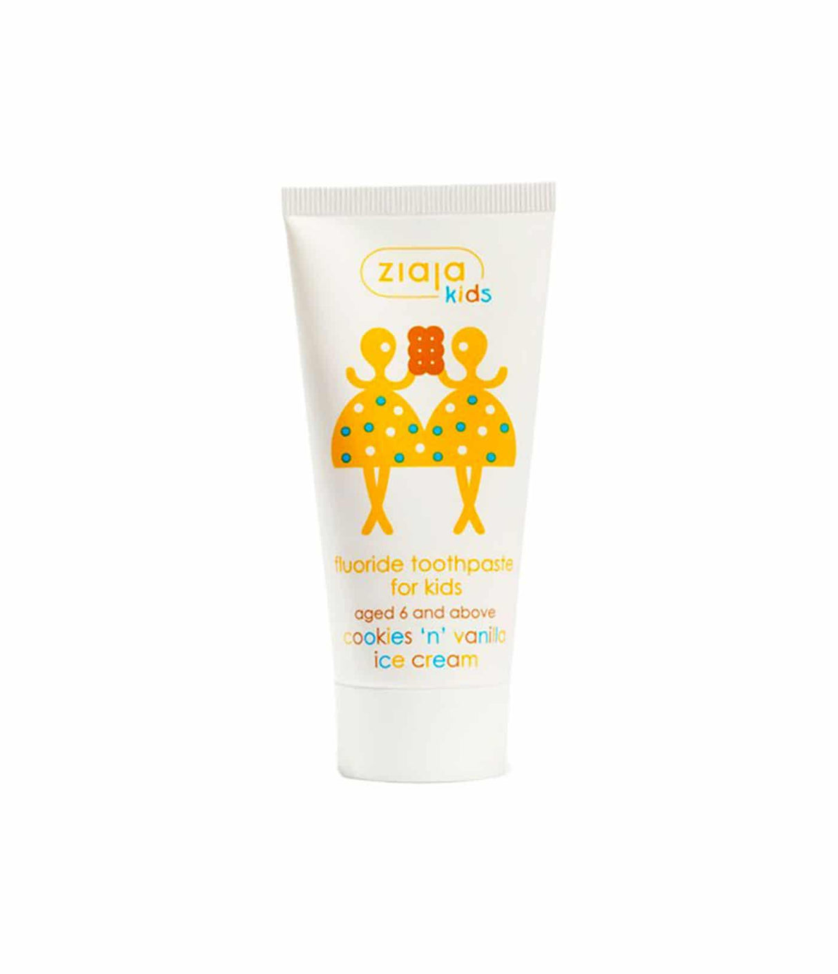 ZIAJA | Fluoride Toothpaste for Kids Cookies 'n' Vanilla Ice Cream - 50ml - InternationalCosmetic