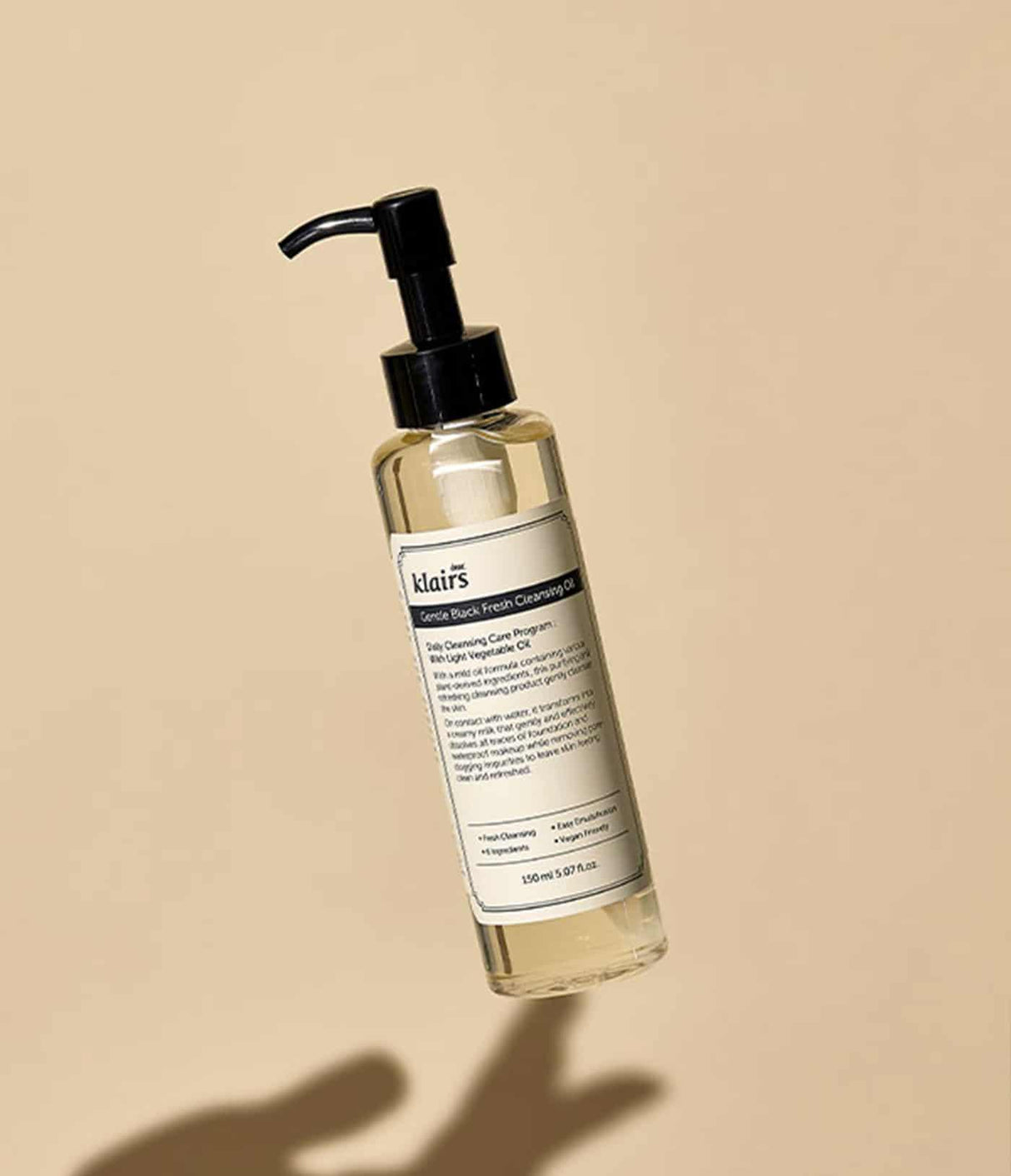 KLAIRS | Gentle Black Fresh Cleansing Oil - InternationalCosmetic