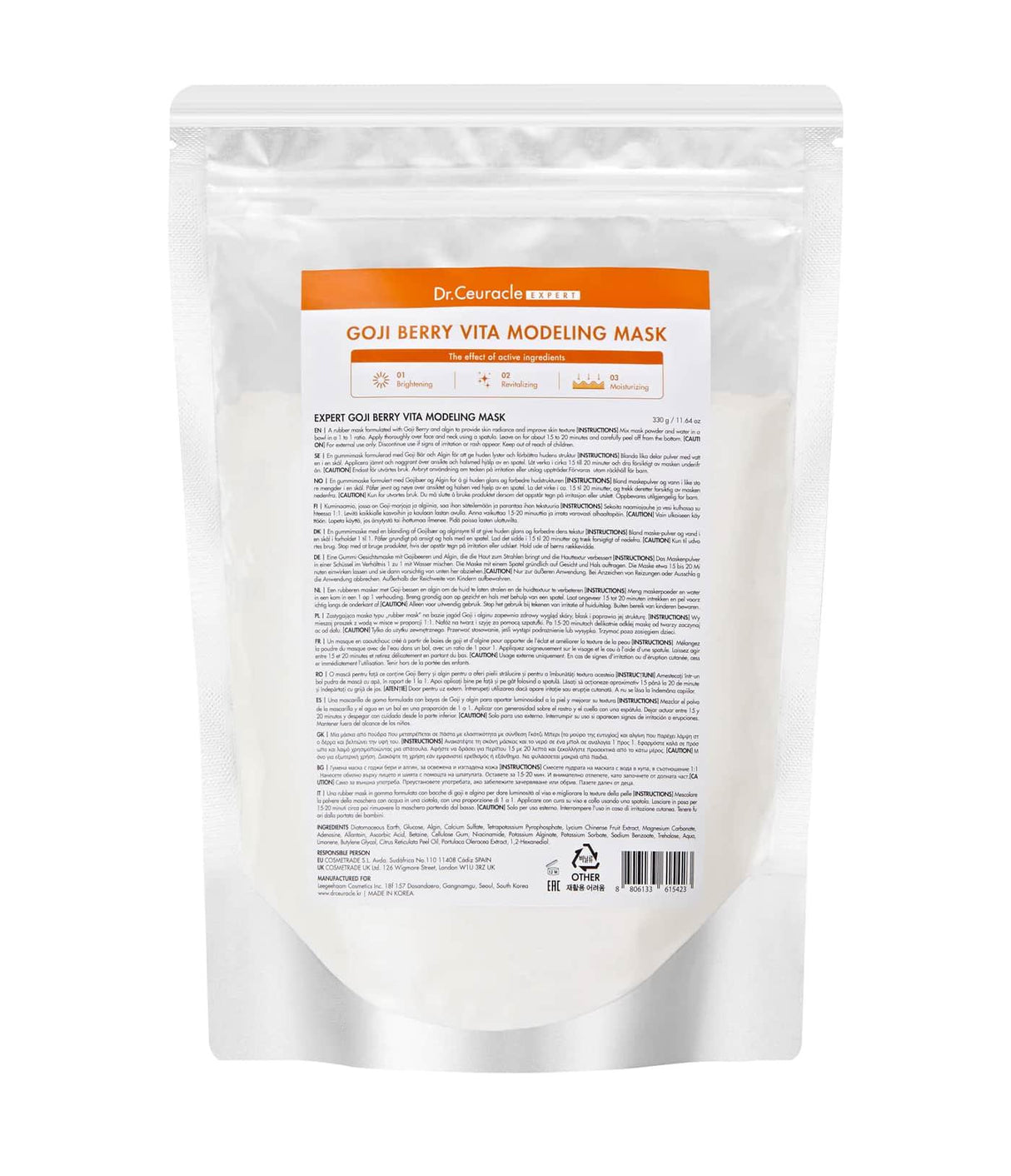 DR. CEURACLE | Goji Berry Vita Modelling Mask - 330ml - InternationalCosmetic