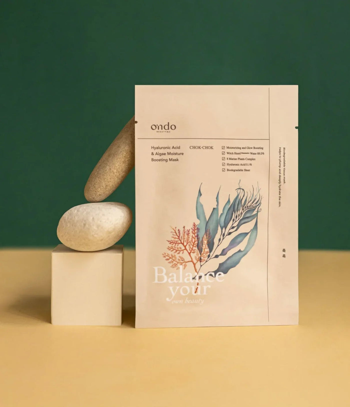 ONDO BEAUTY | Hyaluronic Acid & Algae Moisture Boosting Mask - 25 ml - InternationalCosmetic