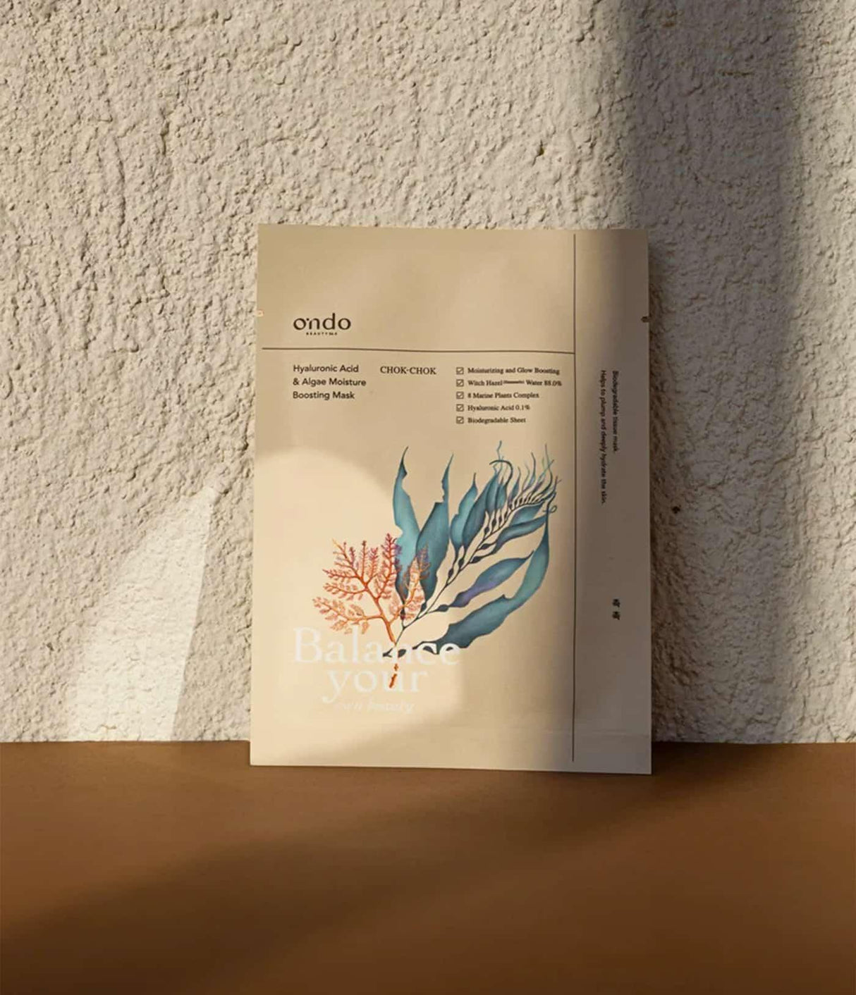 ONDO BEAUTY | Hyaluronic Acid & Algae Moisture Boosting Mask - 25 ml - InternationalCosmetic