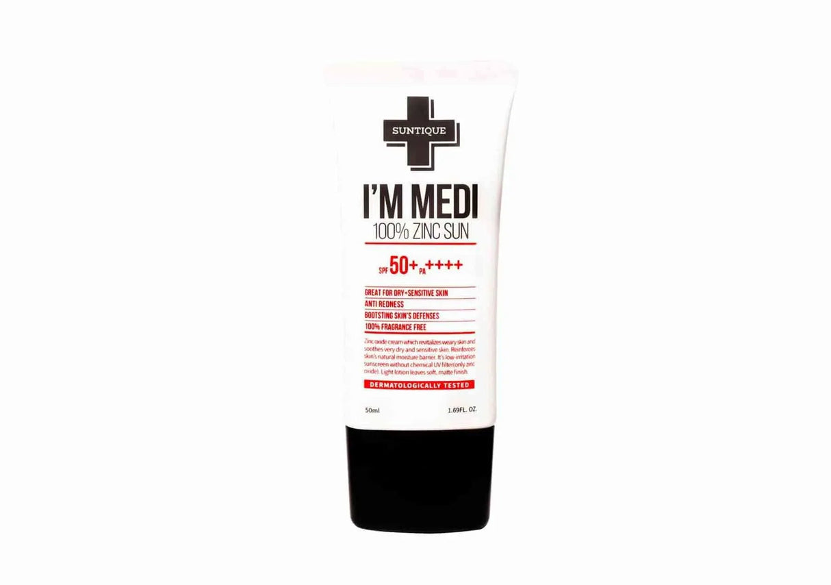 SUNTIQUE | I'M Medi 100% Zinc Sun SPF50+ - 50ml - InternationalCosmetic