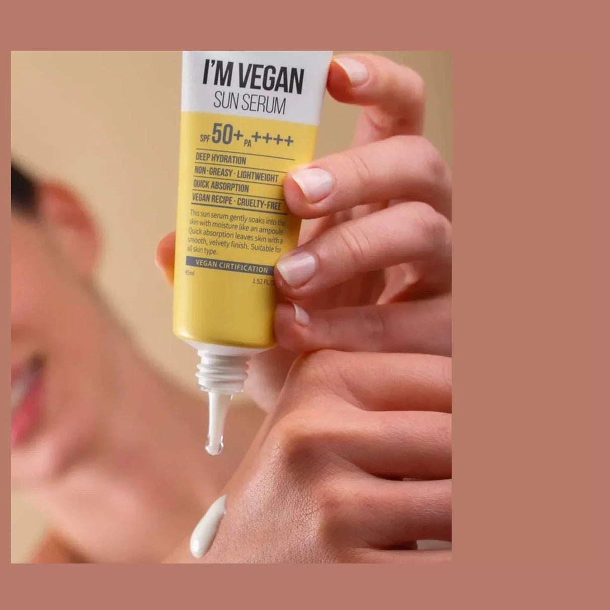 SUNTIQUE | I'M Vegan Sun Serum SPF50+ - 45ml - InternationalCosmetic