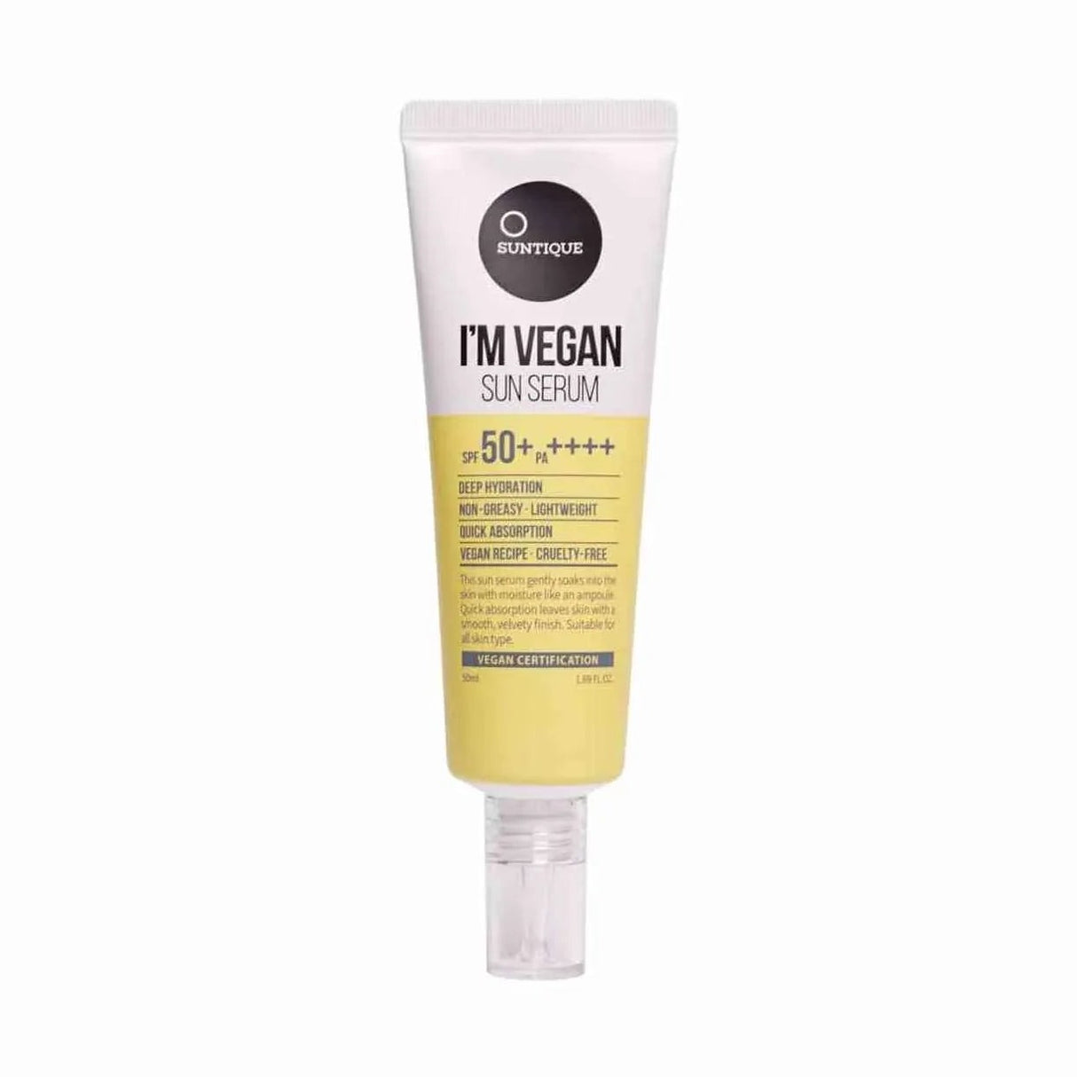 SUNTIQUE | I'M Vegan Sun Serum SPF50+ - 45ml - InternationalCosmetic
