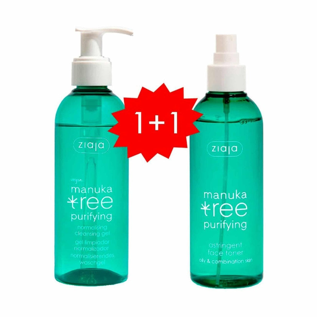 ZIAJA | Manuka Gel Limpiador + Tónico Gratis - 400ml - InternationalCosmetic