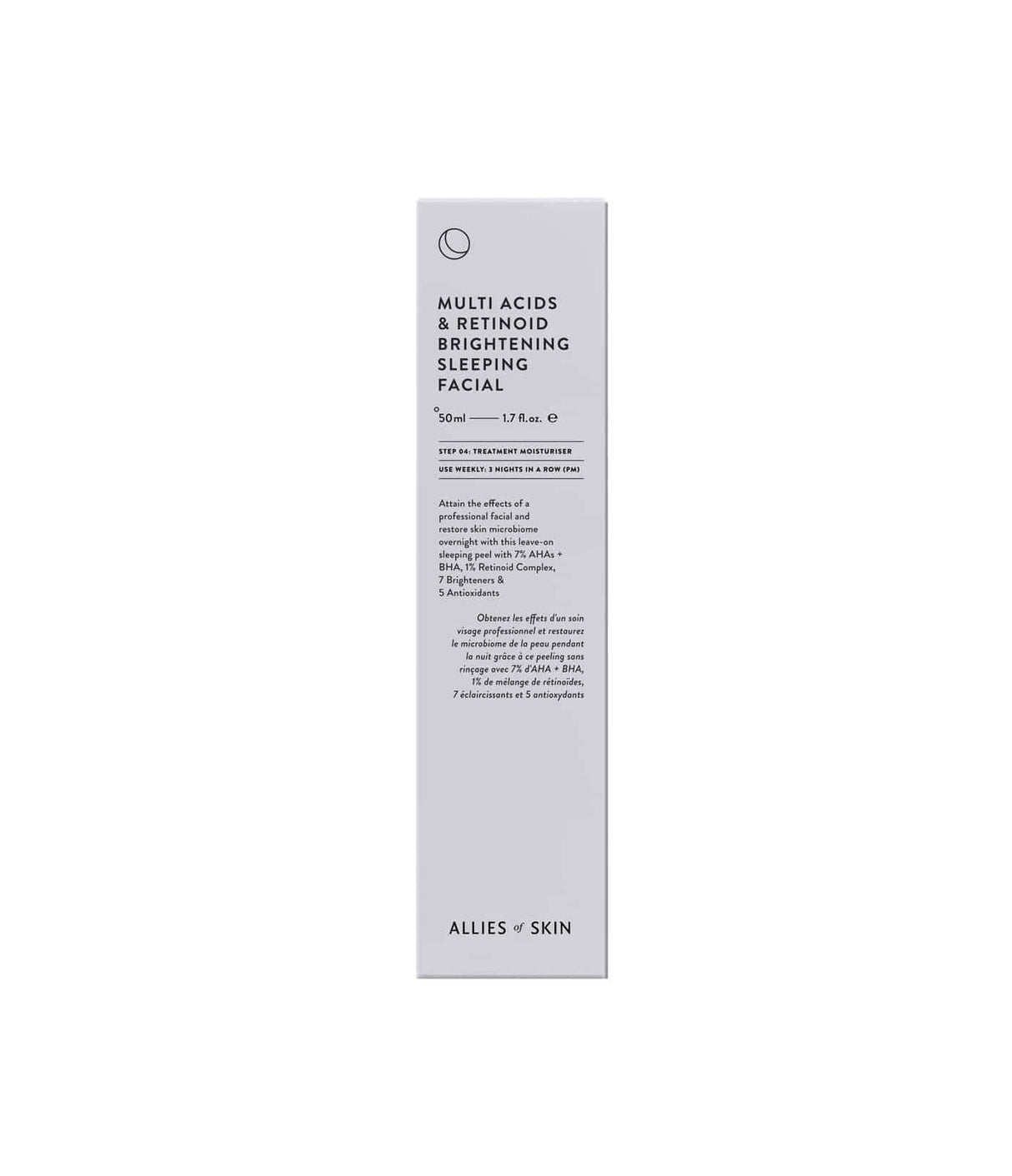 ALLIES OF SKIN | Multi Acids & Retinoid Brightening Sleeping Facial - 50ml - InternationalCosmetic