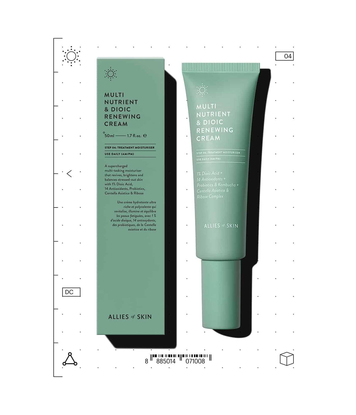 ALLIES OF SKIN | Multi Nutrient & Dioic Renewing Cream (OUTLET) - InternationalCosmetic