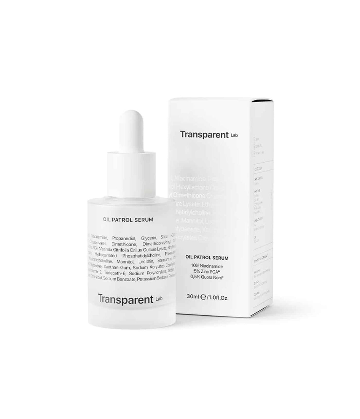 TRANSPARENT LAB | Oil Patrol Serum - 30ml - InternationalCosmetic