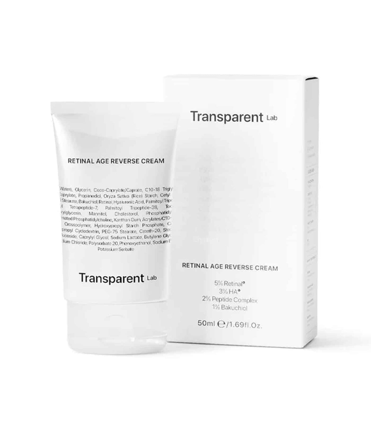 TRANSPARENT LAB | Retinal Age Reverse Cream - 50ml - InternationalCosmetic