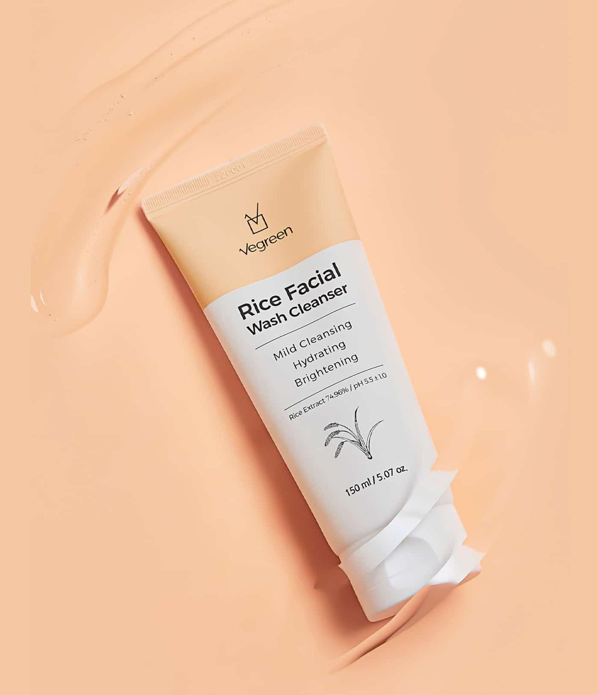 VEGREEN | IRice Facial Wash Cleanser - InternationalCosmetic