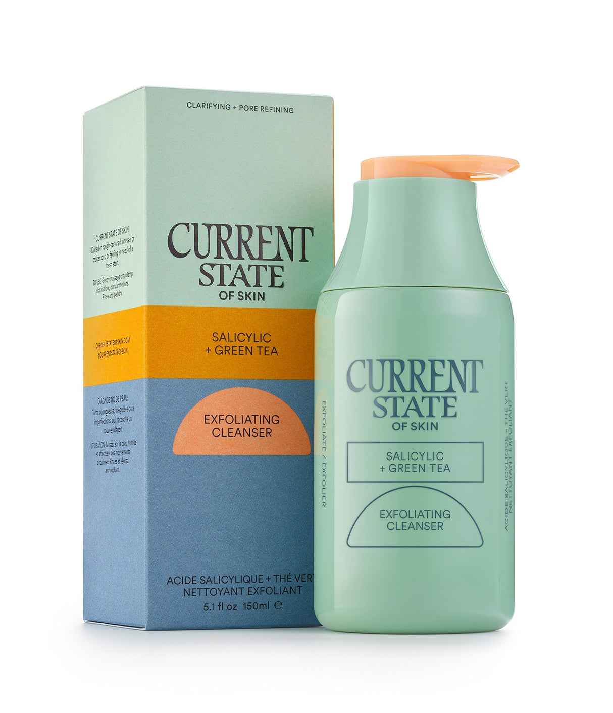 CURRENT STATE | Salicylic + Green Tea Exfoliating Cleanser - 150ml - InternationalCosmetic