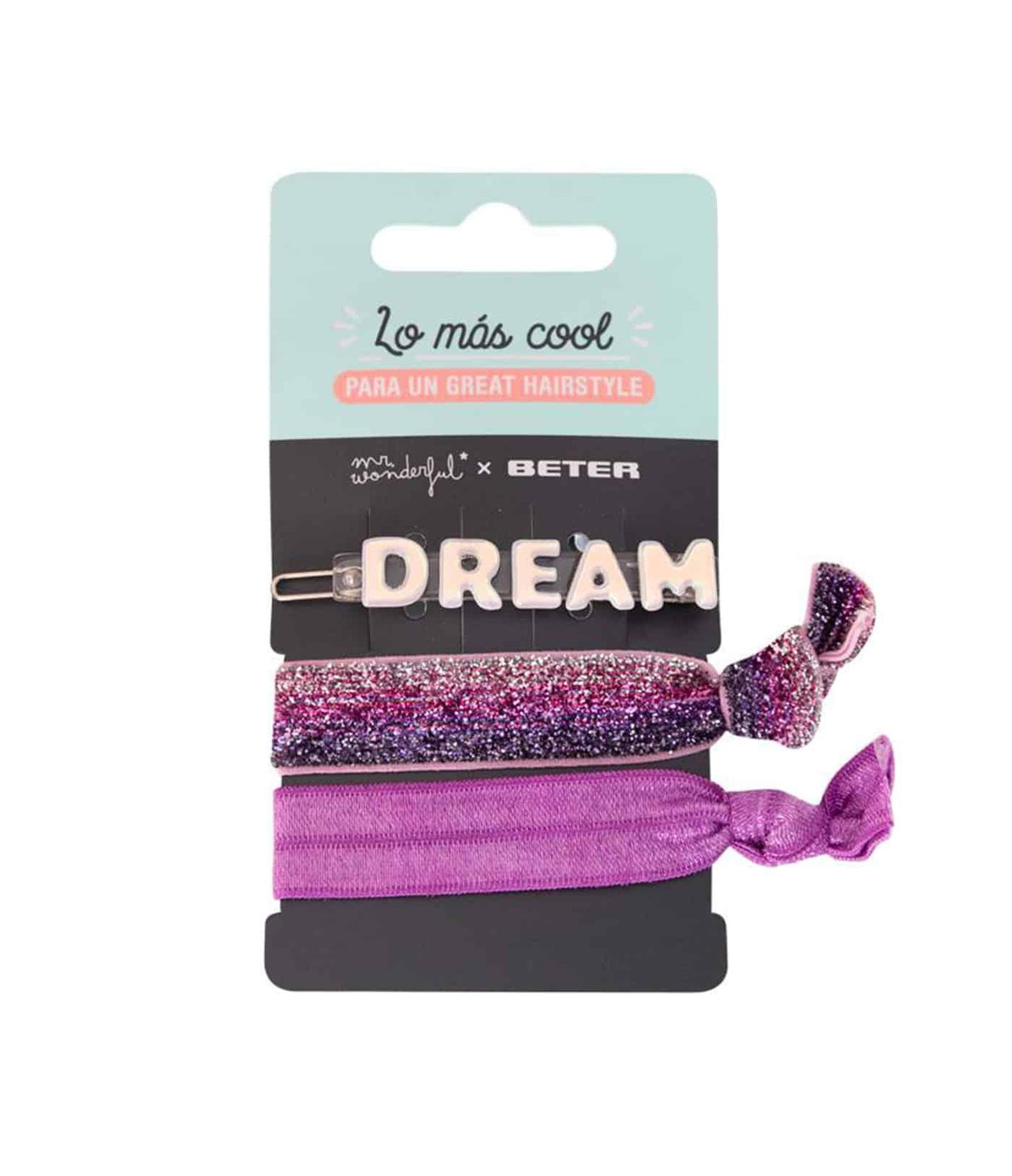 BETER | Set Dreams - Clip con Detalle + 2 Coleteros Lisos con Nudo - InternationalCosmetic