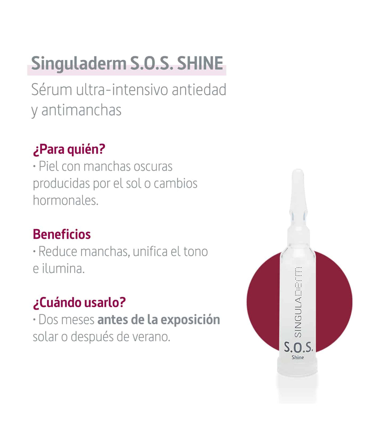 Singuladerm S.O.S. Shine de Singuladerm