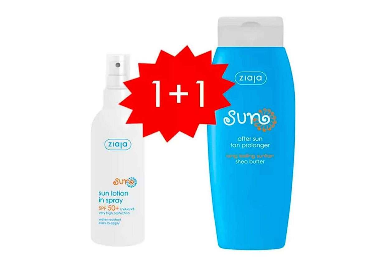 ZIAJA | Sun Lotion Spray SPF50 + Prolongador Bronceado After Sun Gratis - 370ml