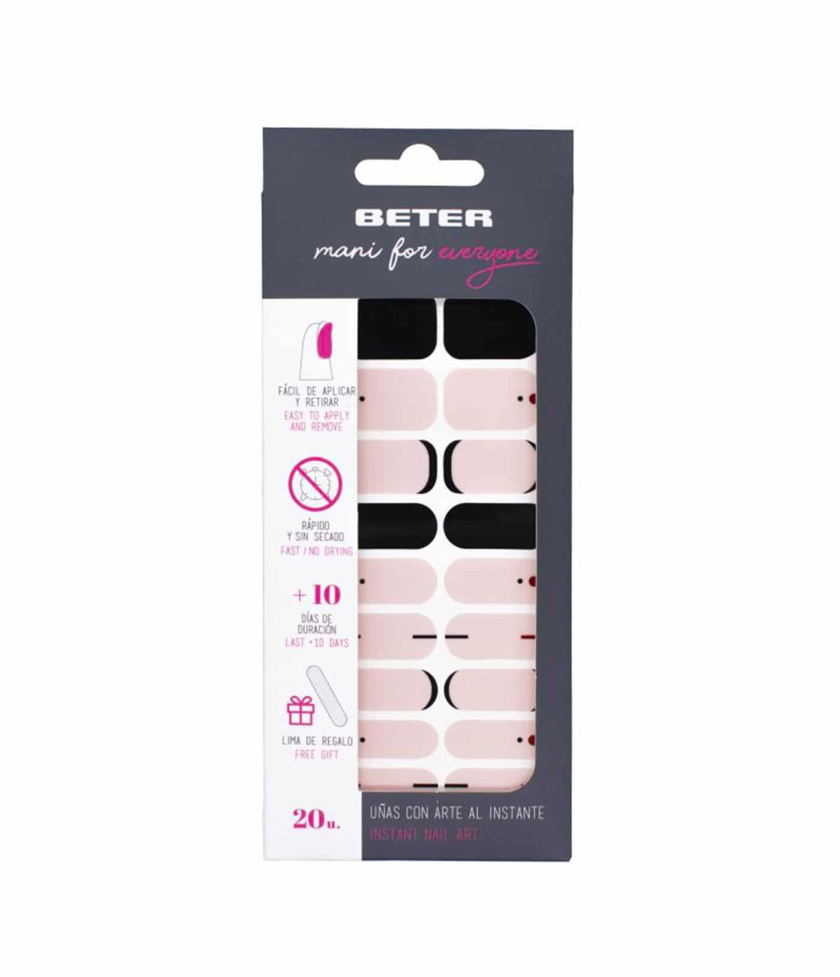 BETER | Tiras Adhesivas Mani for Everyone - Modelo Atenea - InternationalCosmetic