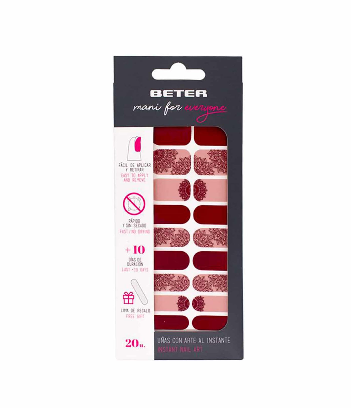 BETER | Tiras Adhesivas Mani for Everyone - Modelo Olimpia - InternationalCosmetic