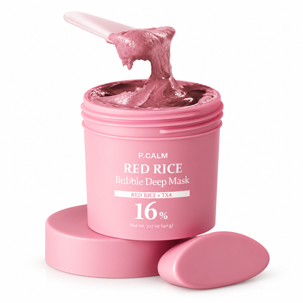P.CALM | Red Rice Bubble Deep Mask - 90gr