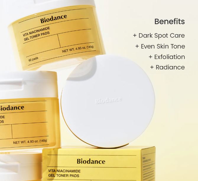 BIODANCE | Vita Niacinamide Gel Toner Pads - 60ud