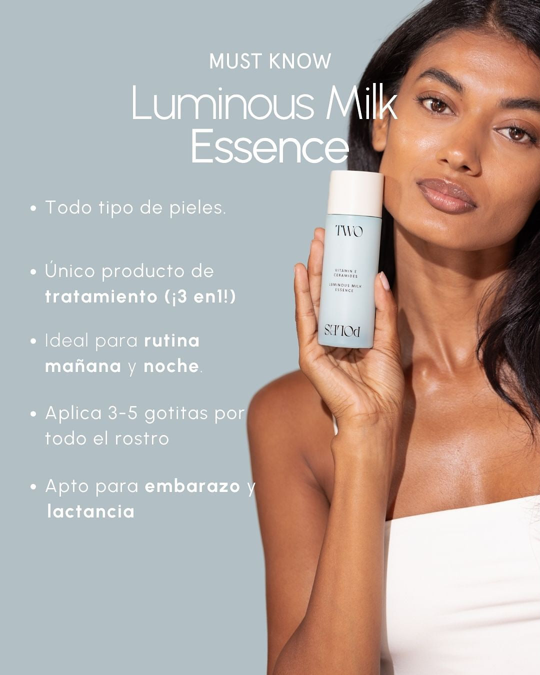 TWO POLES | Tamaño viaje - Luminous Milk Essence - 7ml