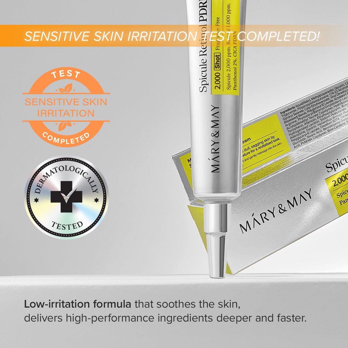 MARY&MAY | Spicule Retinol PDRN 2000 Shot Cream - 15gr