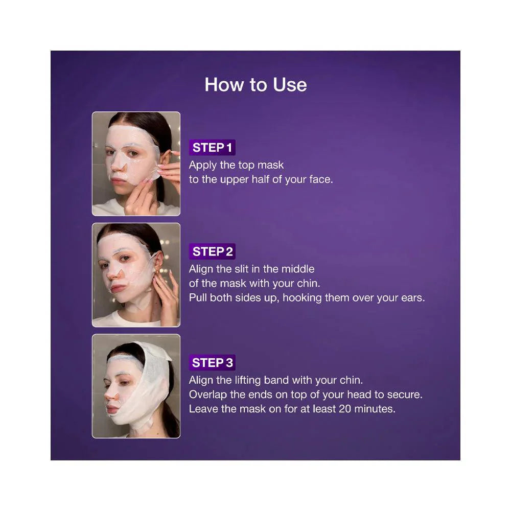 NUMBUZIN | No.9 NAD+ BIO Lifting-sil Full Face Mask (4 sheets + Lifting Band)