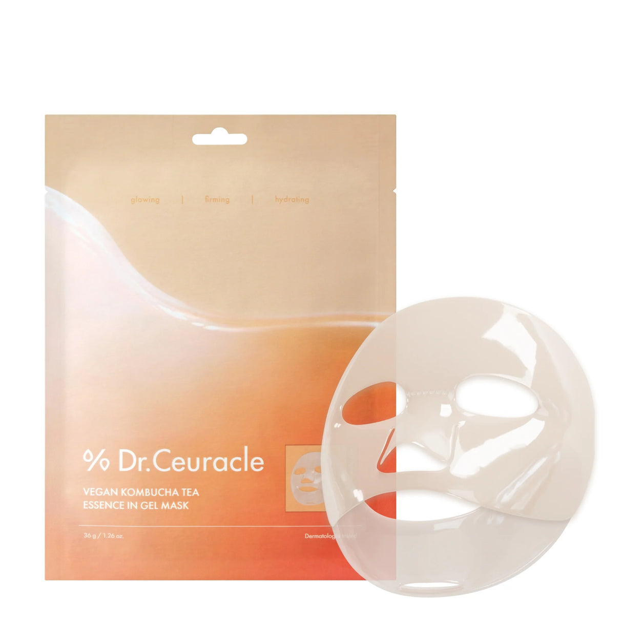 DR. CEURACLE | Vegan Kombucha Tea Essence in Gel Mask - 1 ud