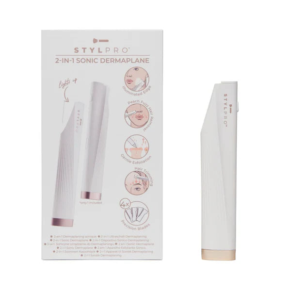 STYLPRO | 2-in-1 Light Up Sonic Dermaplane